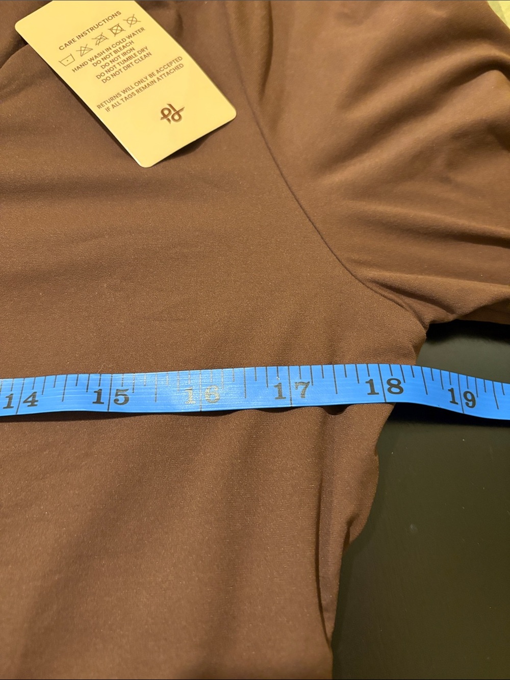 Popilush Scoop Neck Long Sleeve Bodysuit Tummy Control Thong Body Suit Brown 3X - Picture 6 of 12